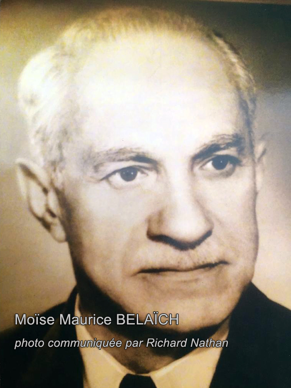 Надгробие BELAICH Moïse Maurice